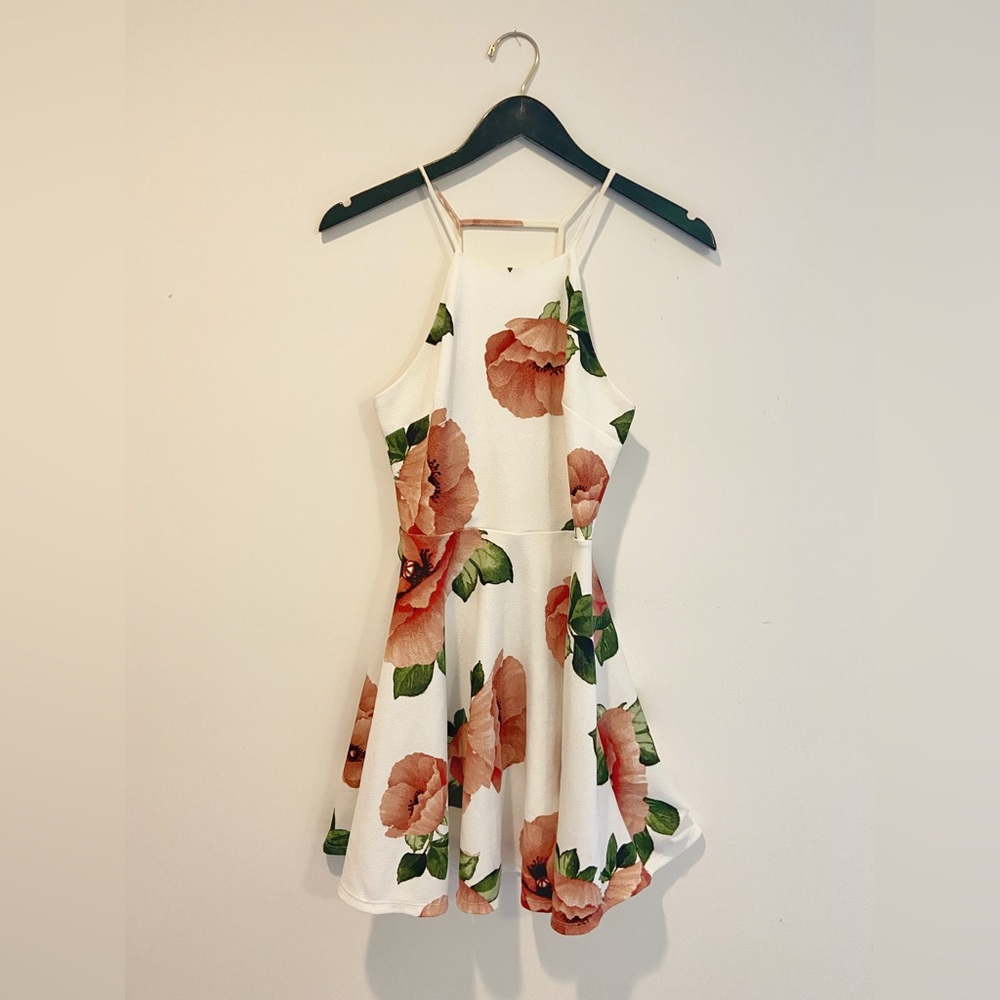 Floral halter dress